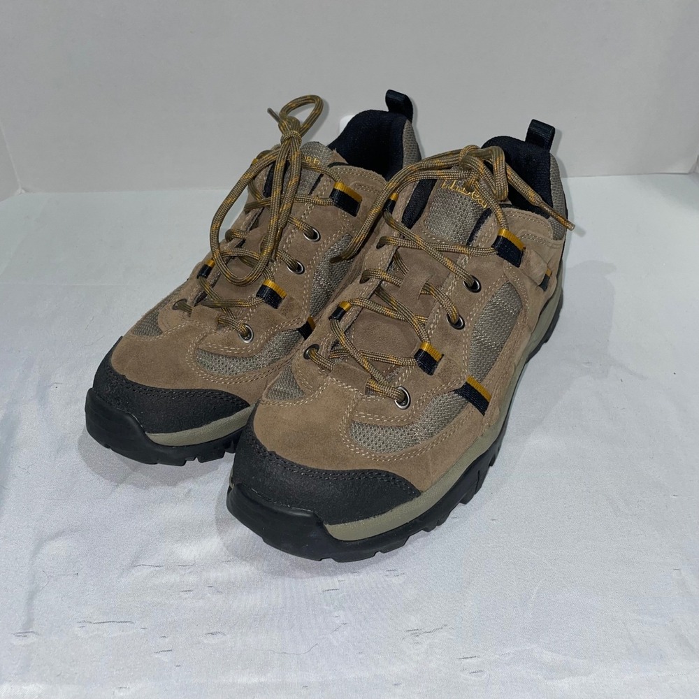 LL Bean Trail Model Hiking Shoes Womens 9 Medium Tan Brown‎ Low Top WT01 04
